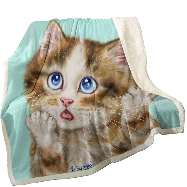 Cute Cats Throw Blanket for Sale Art Wondering Tabby Kitten