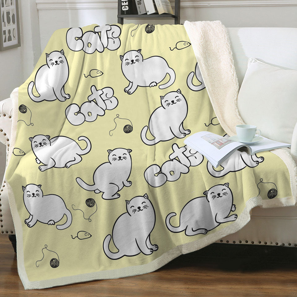 Cute Cats Throws