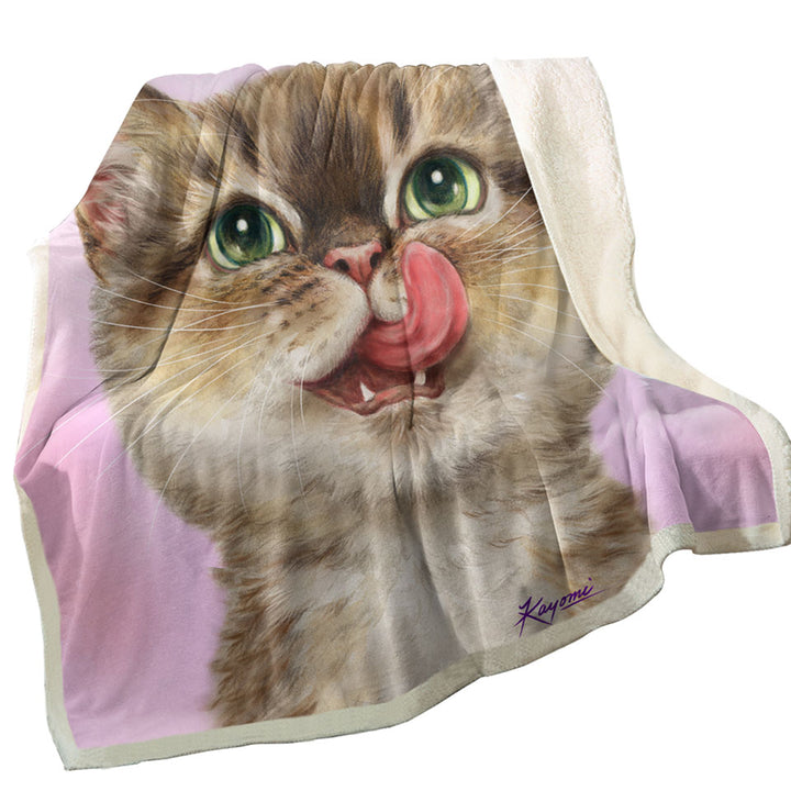 Cute Childrens Throws Cats the Hungry Kitten