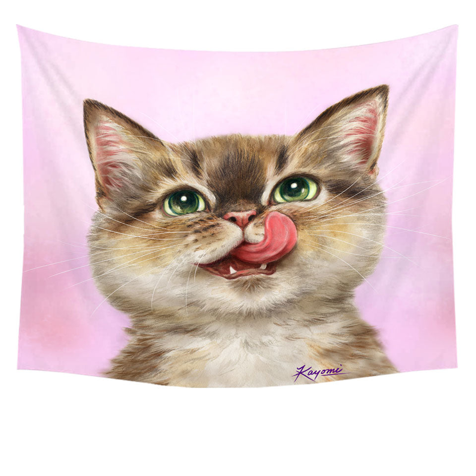 Cute Childrens Wall Decor Cats the Hungry Kitten