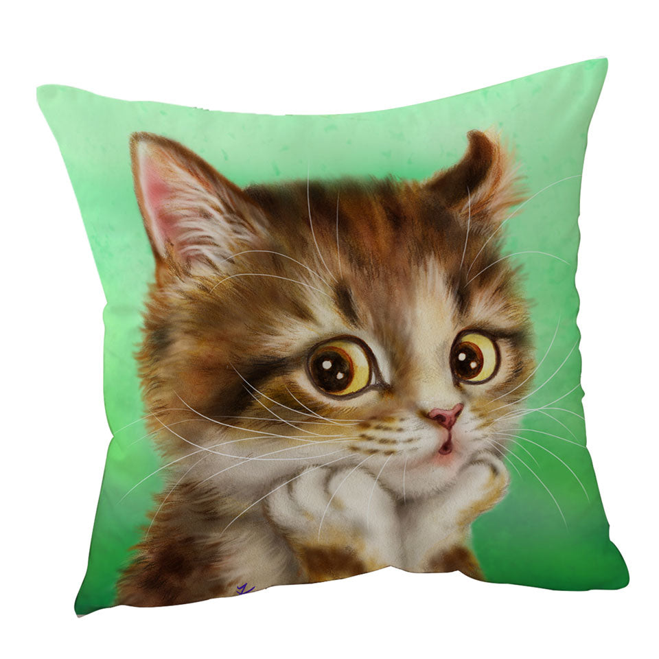Cute Cushion Cat Art Designs Patient Kitten