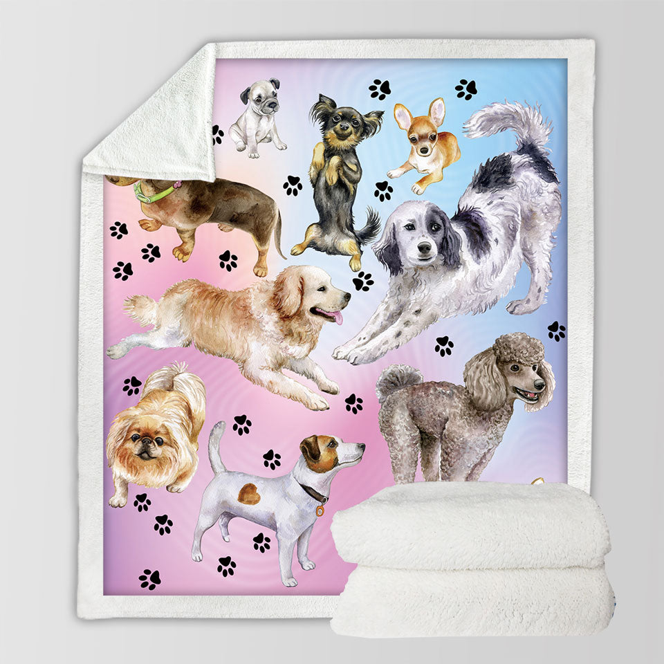 Cute Dogs Throws