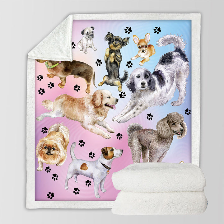 Cute Dogs Throws