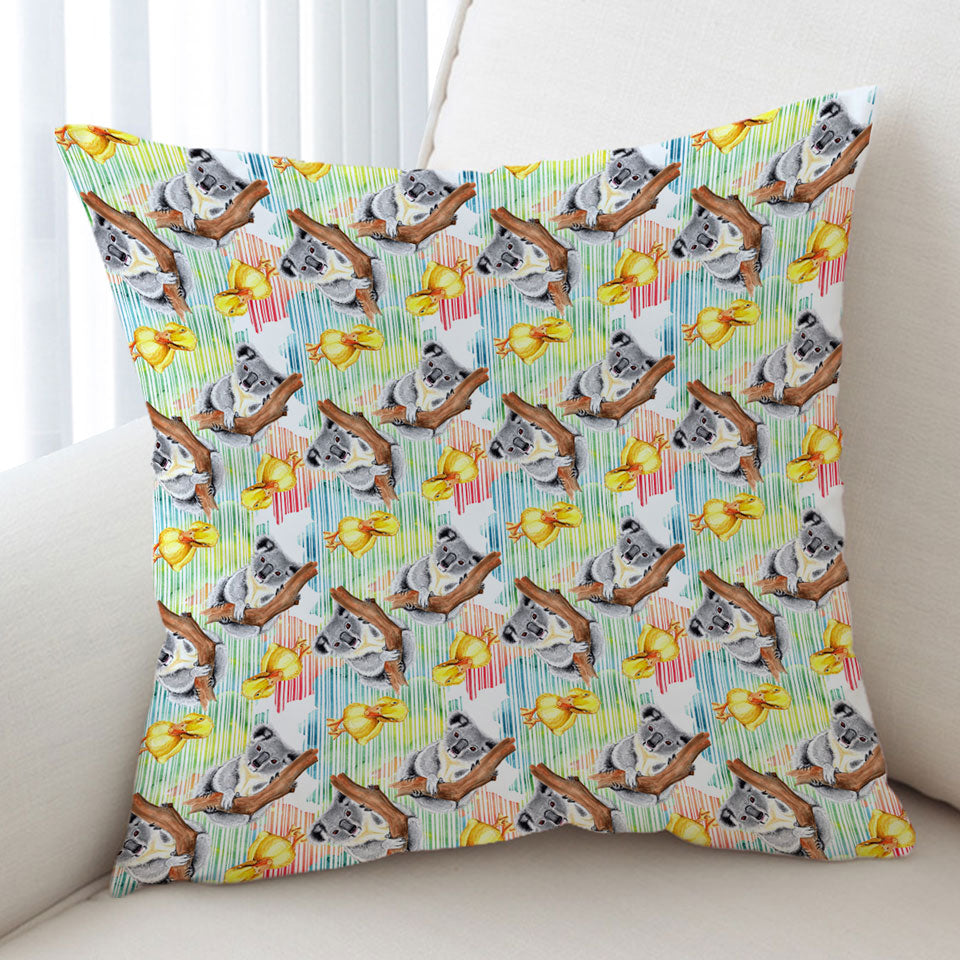 Cute Duck and Koala Cushions