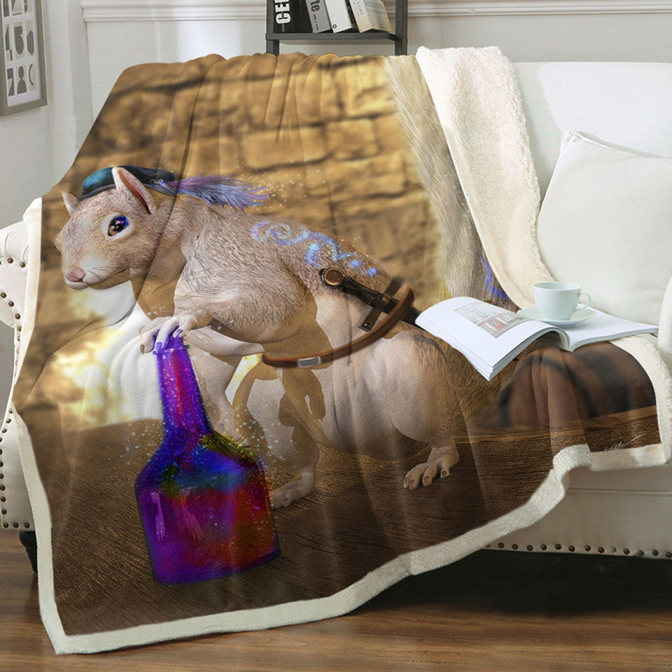 products/Cute-Fantasy-Art-Snowspeed-the-Squirrel-Throw-Blanket