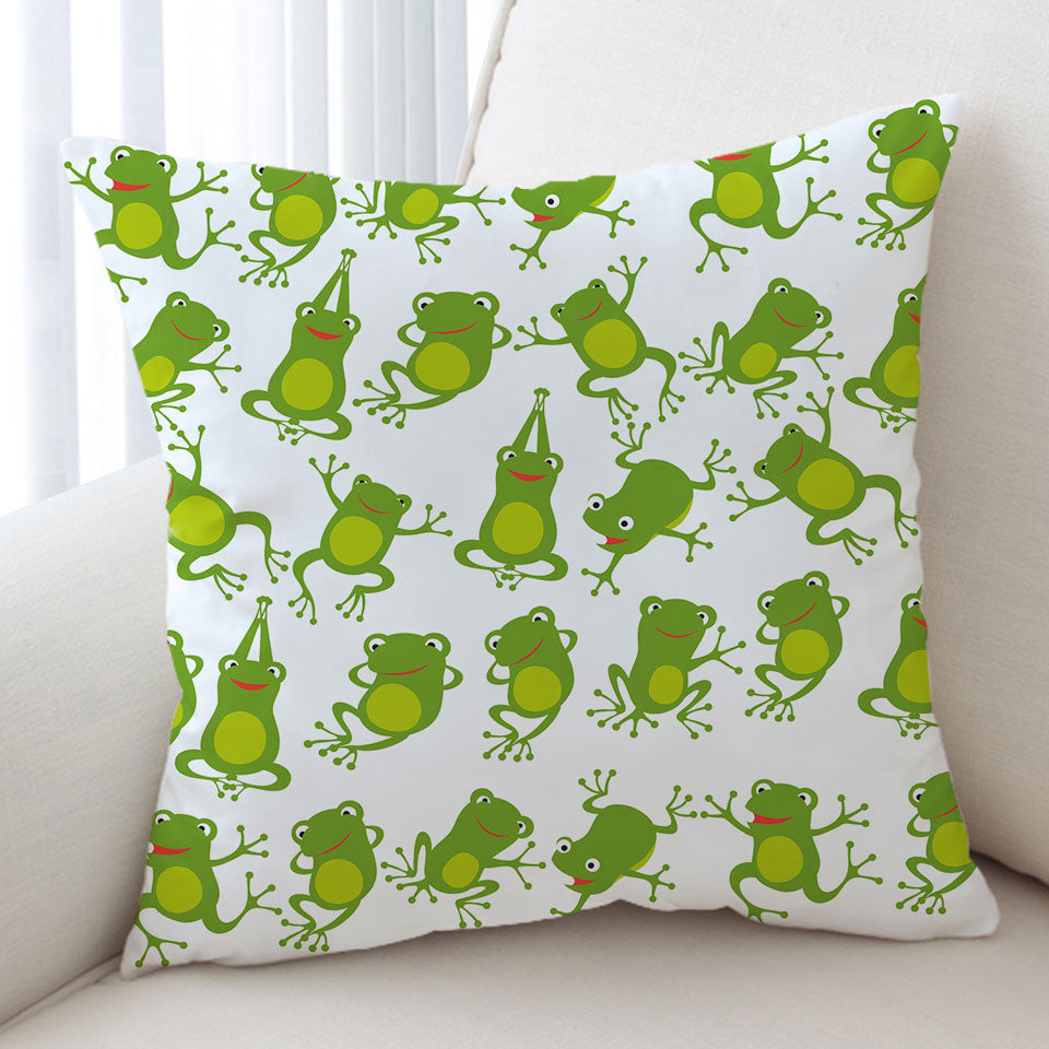 Cute Green Frog Cushions