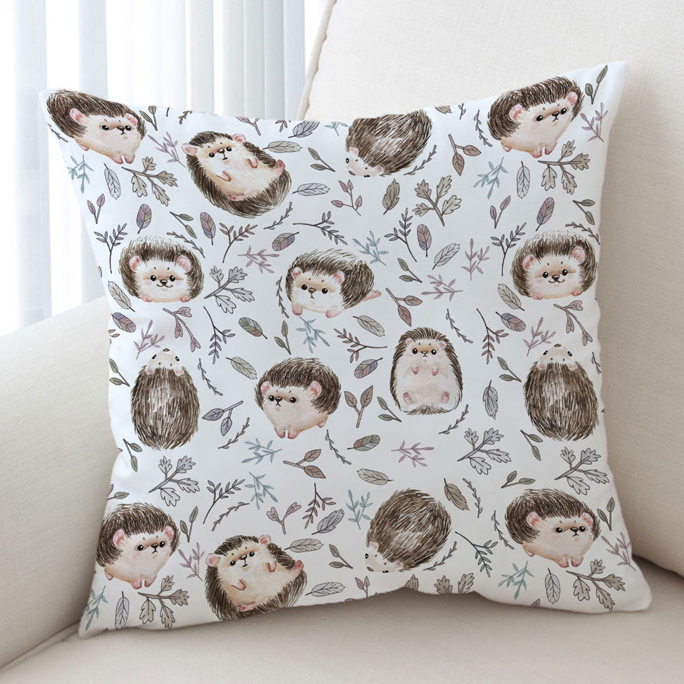 Cute Hedgehog Cushion Cover