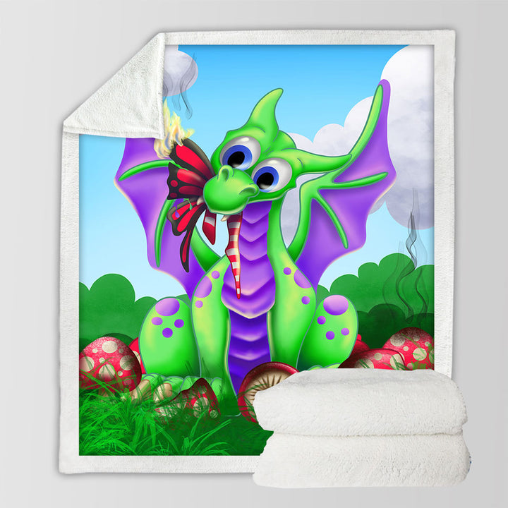 products/Cute-Kids-Throws-Mushroom-and-Dragon