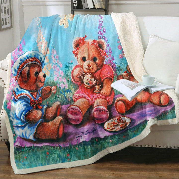 products/Cute-Kids-Throws-Vintage-Art-Painting-the-Teddy-Bear-Picnic