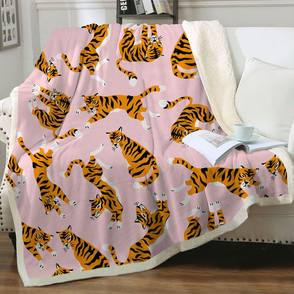 Cute Tiger Throws for Boys