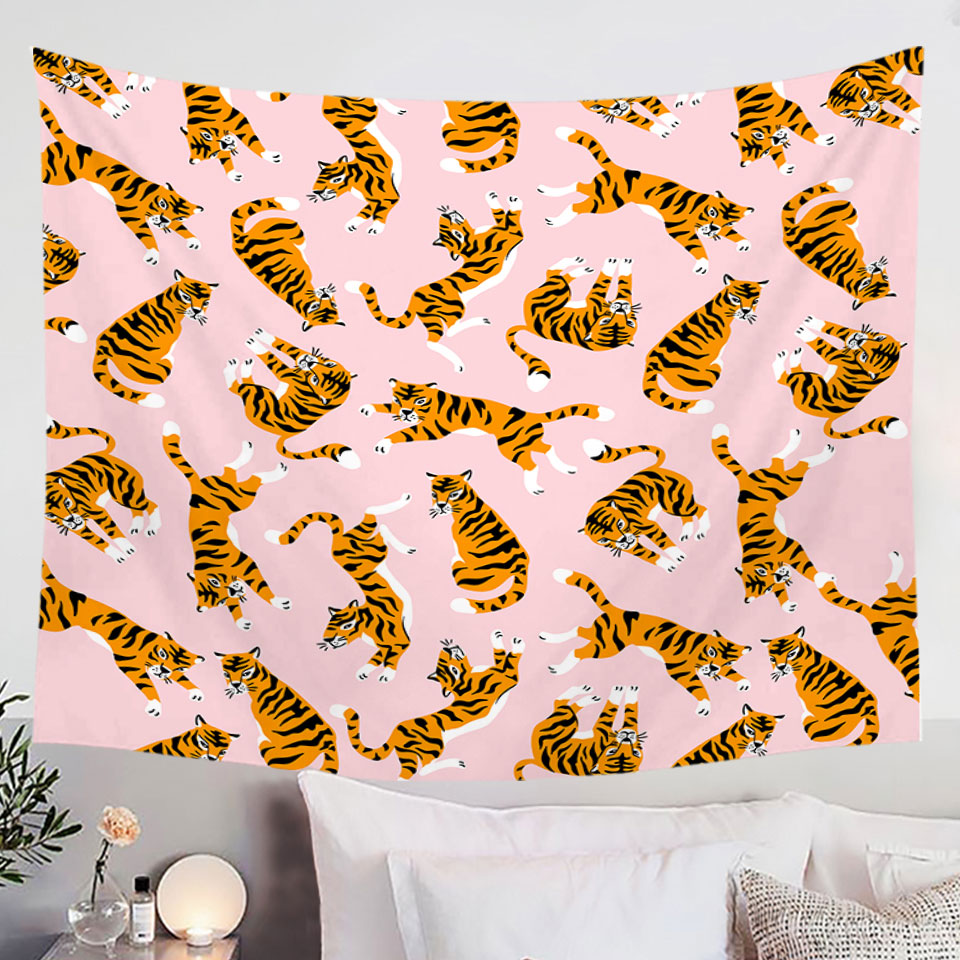 Cute Tiger Wall Decor Tapestry