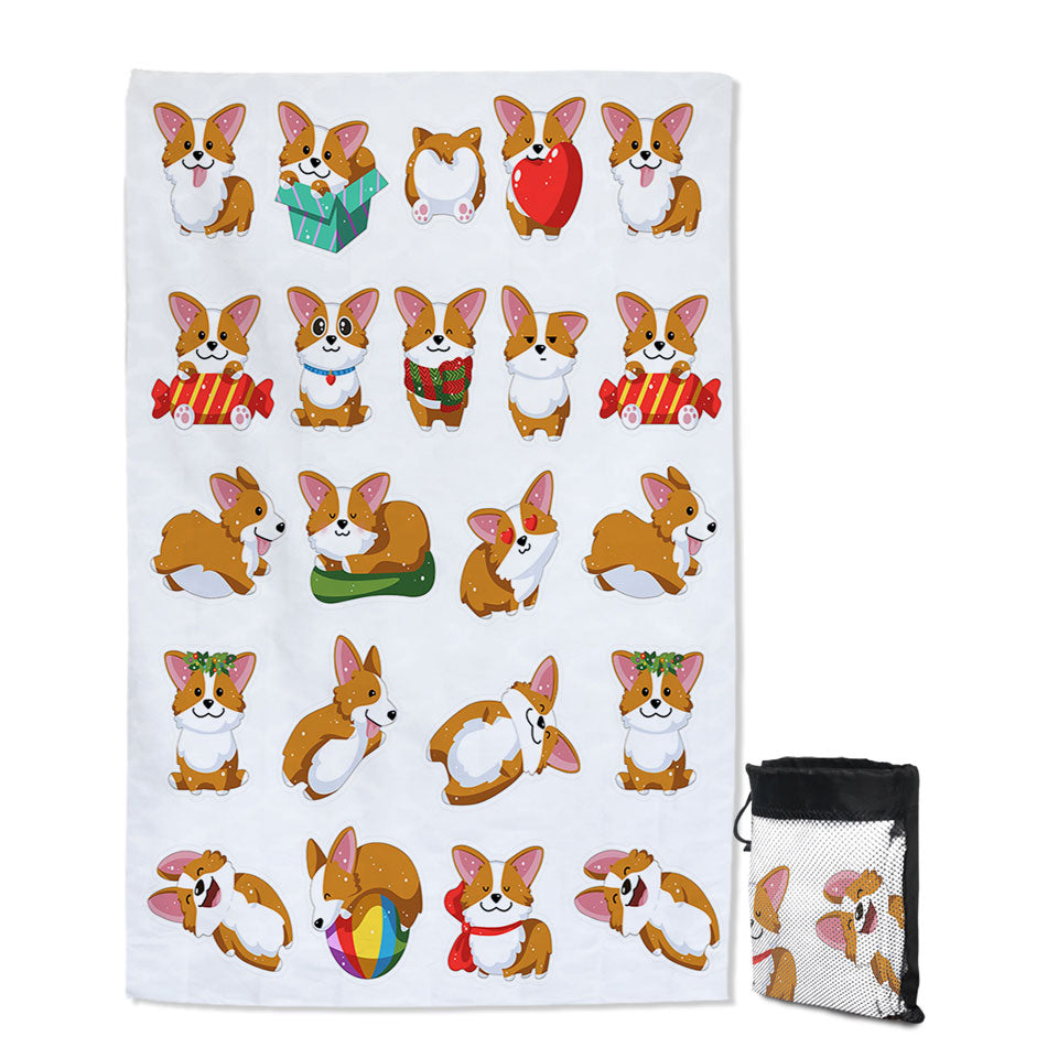 Cute and Funny Kids Beach Towels Dog Puppy