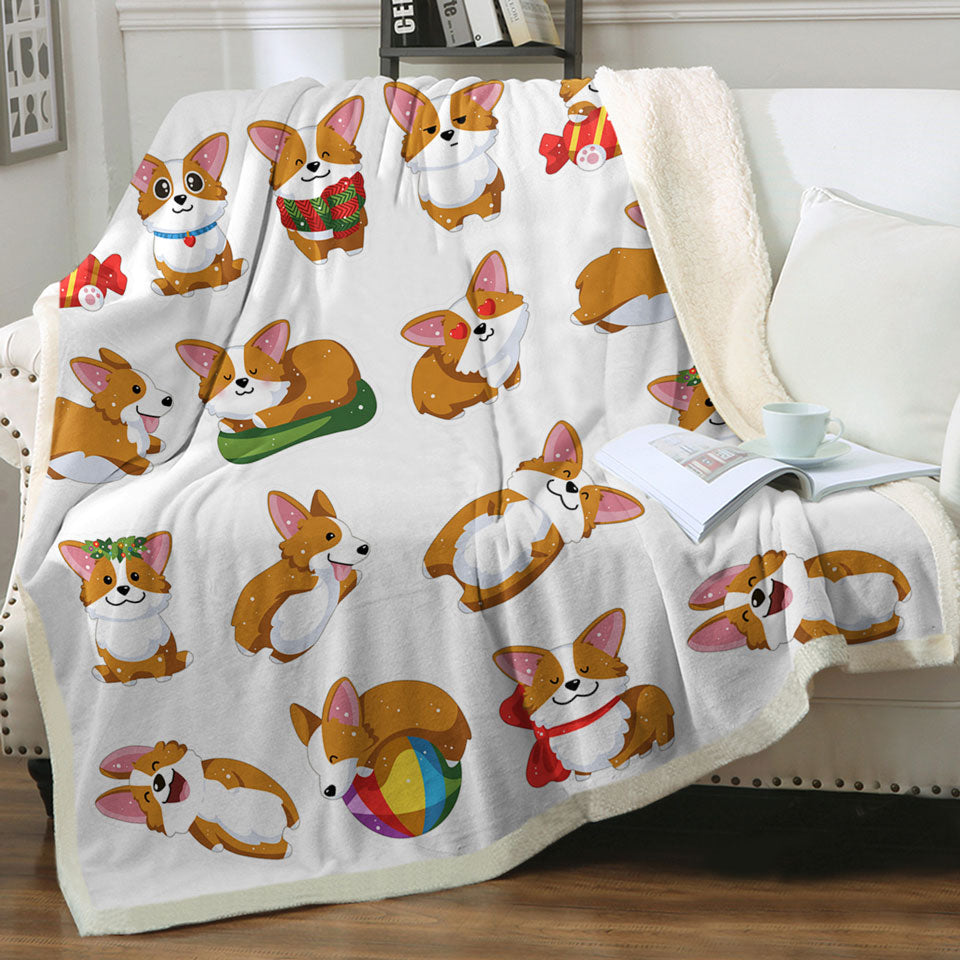 Cute and Funny Kids Throw Blanket Dog Puppy