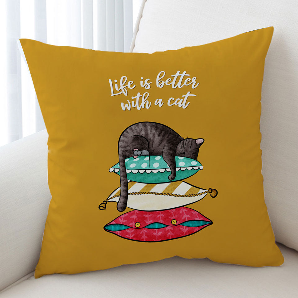 Cute and Funny Slapping Cat Cushion