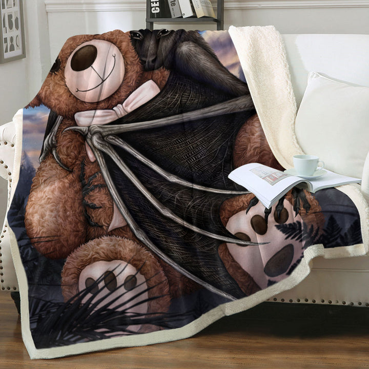 products/Cute-and-Scary-Throws-Bedtime-Teddy-Bear-and-Bat-Sherpa-Blanket