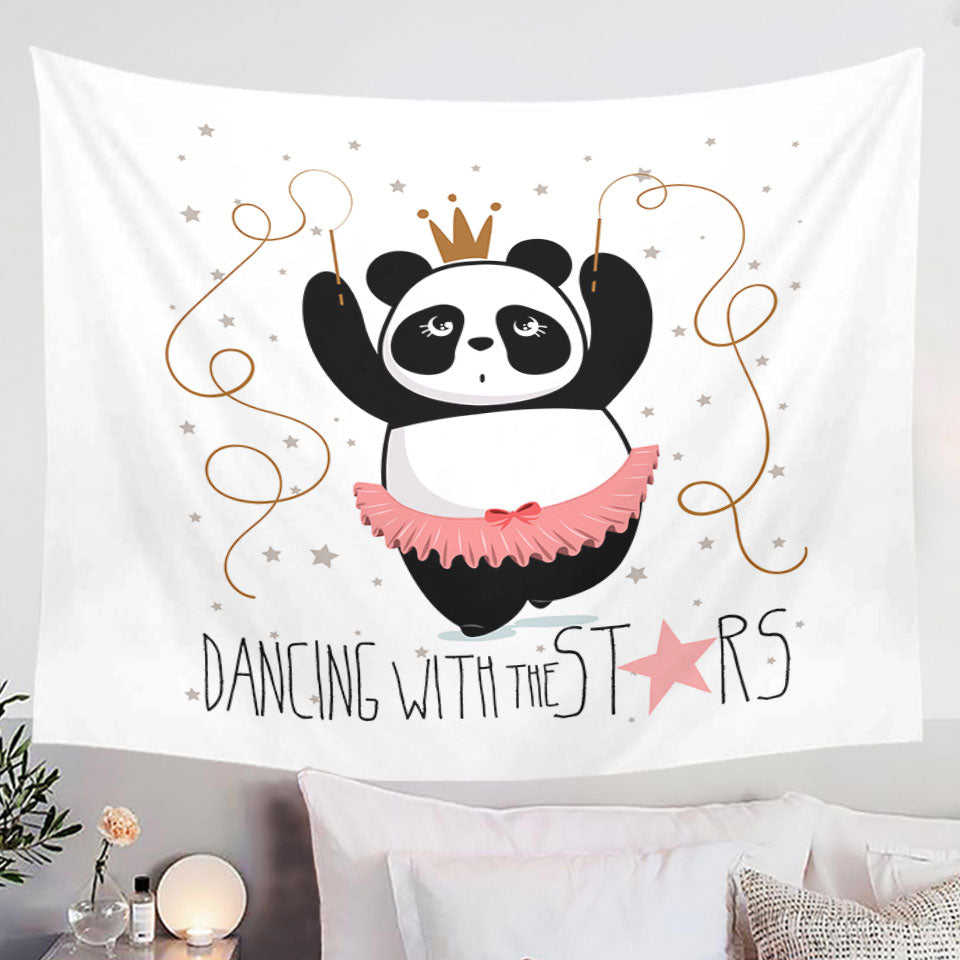 Dancing Panda Tapestry
