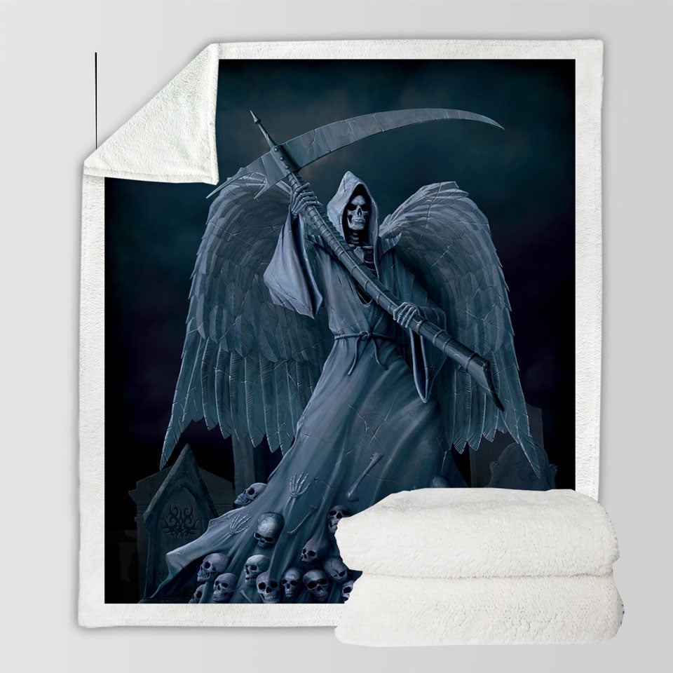 products/Dark-Art-Death-on-a-Hold-Angel-of-Death-Sherpa-Blanket