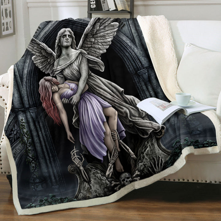 products/Dark-Art-Throw-Blanket-the-Eternal-Fight-Angel-Statue-and-Woman