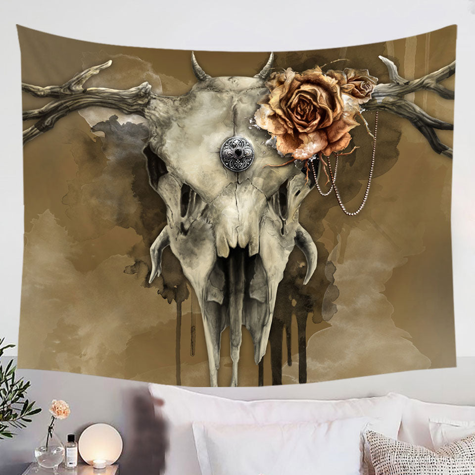 Dark-Artwork-All-Shall-Fade-Rosy-Deer-Skull-Wall-Decor