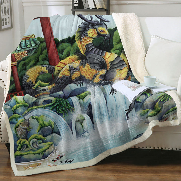 products/Decorative-Blankets-The-Japanese-Emperor-Koi-Fish-and-Dragon