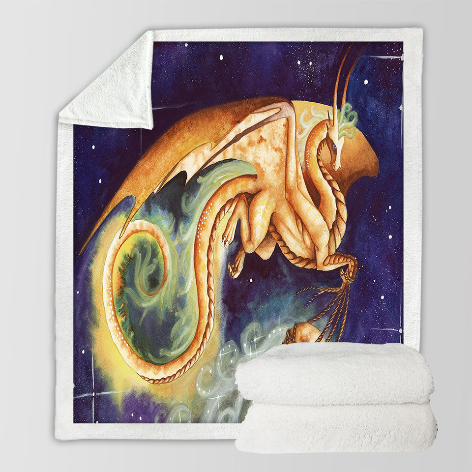 products/Decorative-Blankets-like-Fantasy-Art-Carry-the-Moon-Dragon