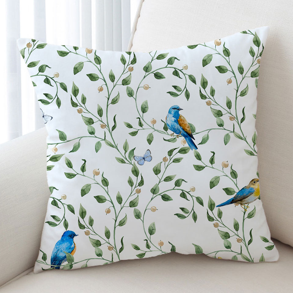 Decorative Cushions Beautiful Birds and Butterflies