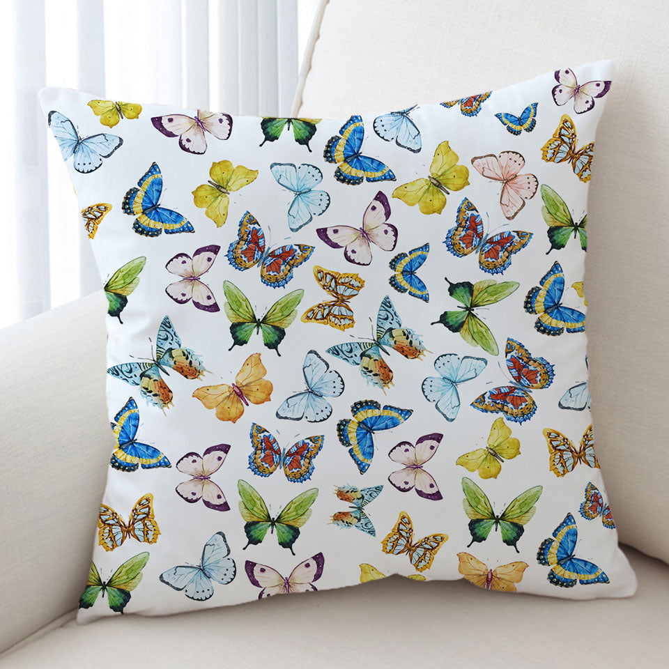 Decorative Cushions Multi Pattern and Colors Butterflies
