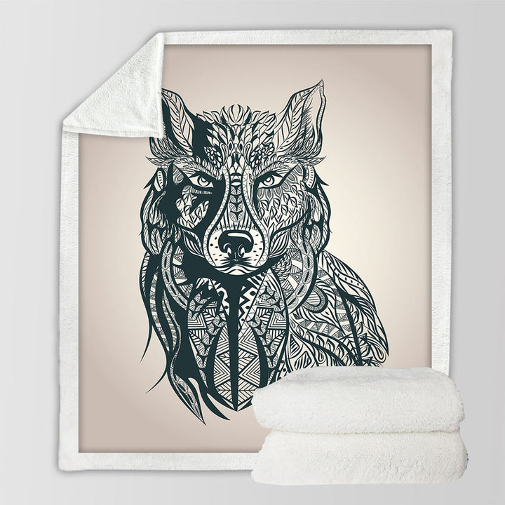 Deep Wolf Sherpa Blankets