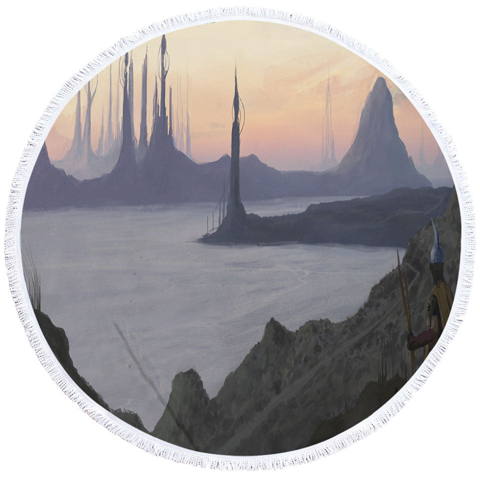 Distant Lands Fantasy Artwork Big Beach Towels