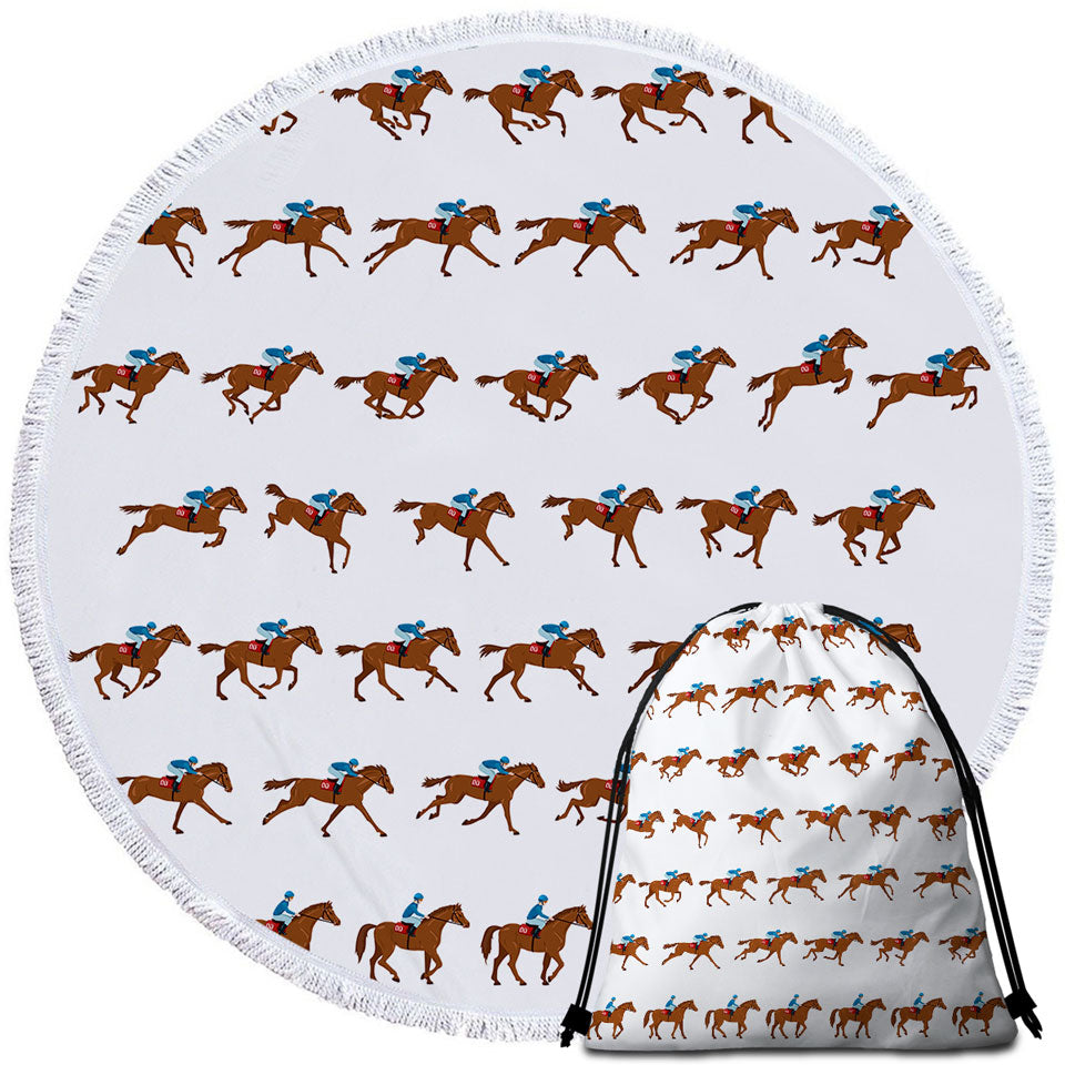 Dressage Horse Riding Beach Towels On Sale