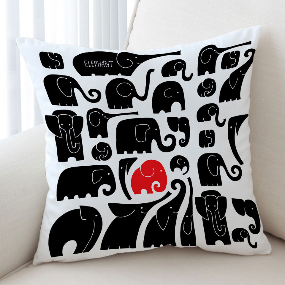 Elephants Cushion Cover