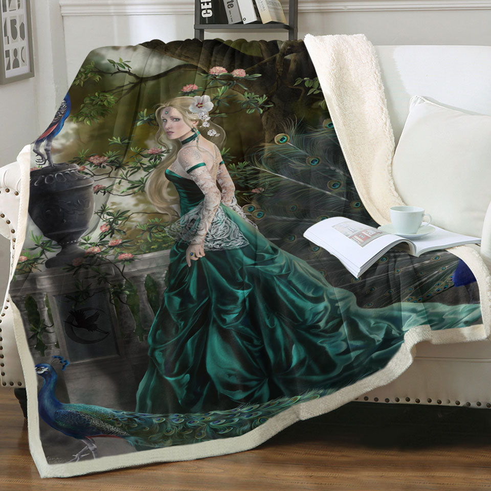products/Emerald-Fantasy-Peacocks-and-Princess-Throw-Blanket