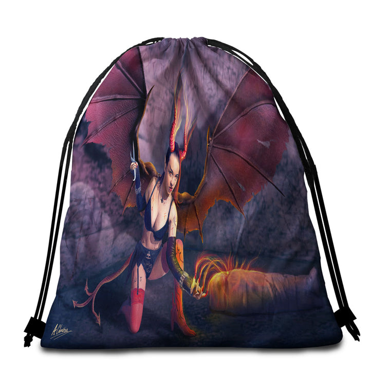 Lady Moth Roses and Death Moth on Beautiful Woman Beach Bags and Towels