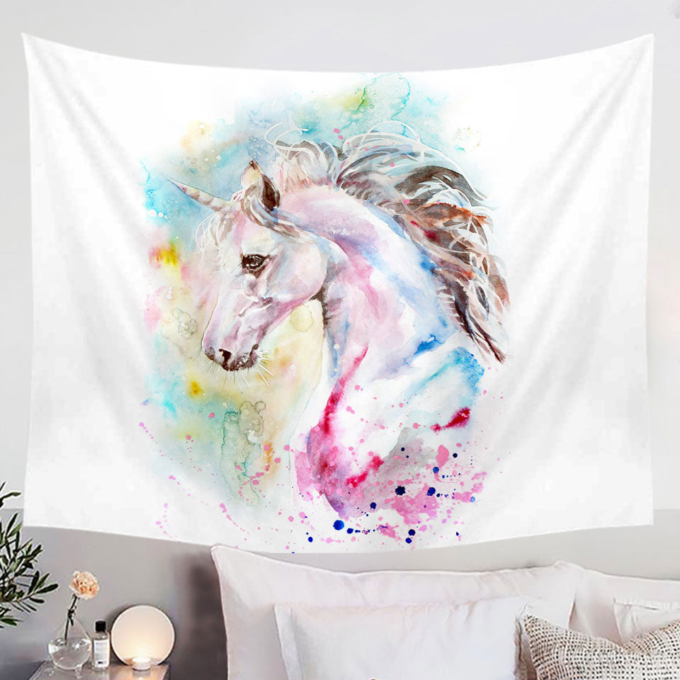 Fabric Tapestries with Stunning Unicorn Painting