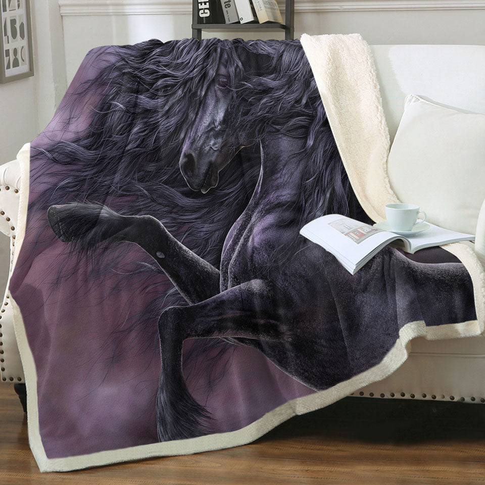 products/Fabulous-Black-Horse-Throws-the-Ebony-Fire