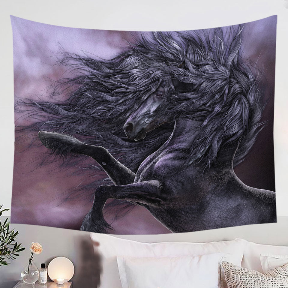 Fabulous-Black-Horse-Wall-Decor-the-Ebony-Fire