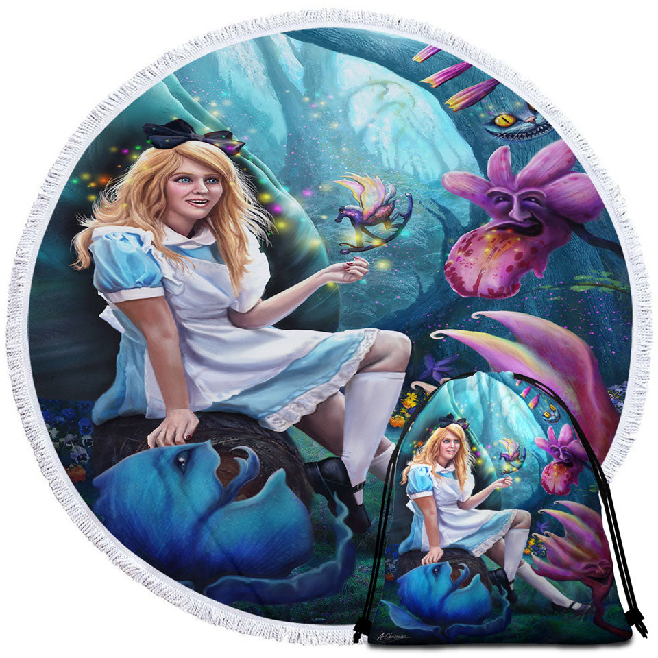 Fairy Tale Wonderland Beach Towels for Kids