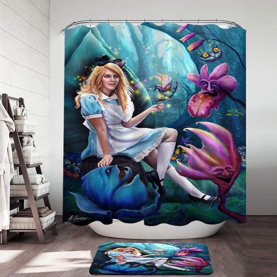 Fairy Tale Wonderland Shower Curtains for Kids