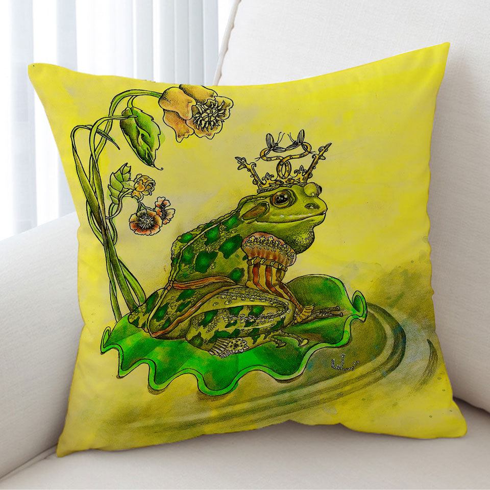 Fairy Tales Art Frog Prince Cushion
