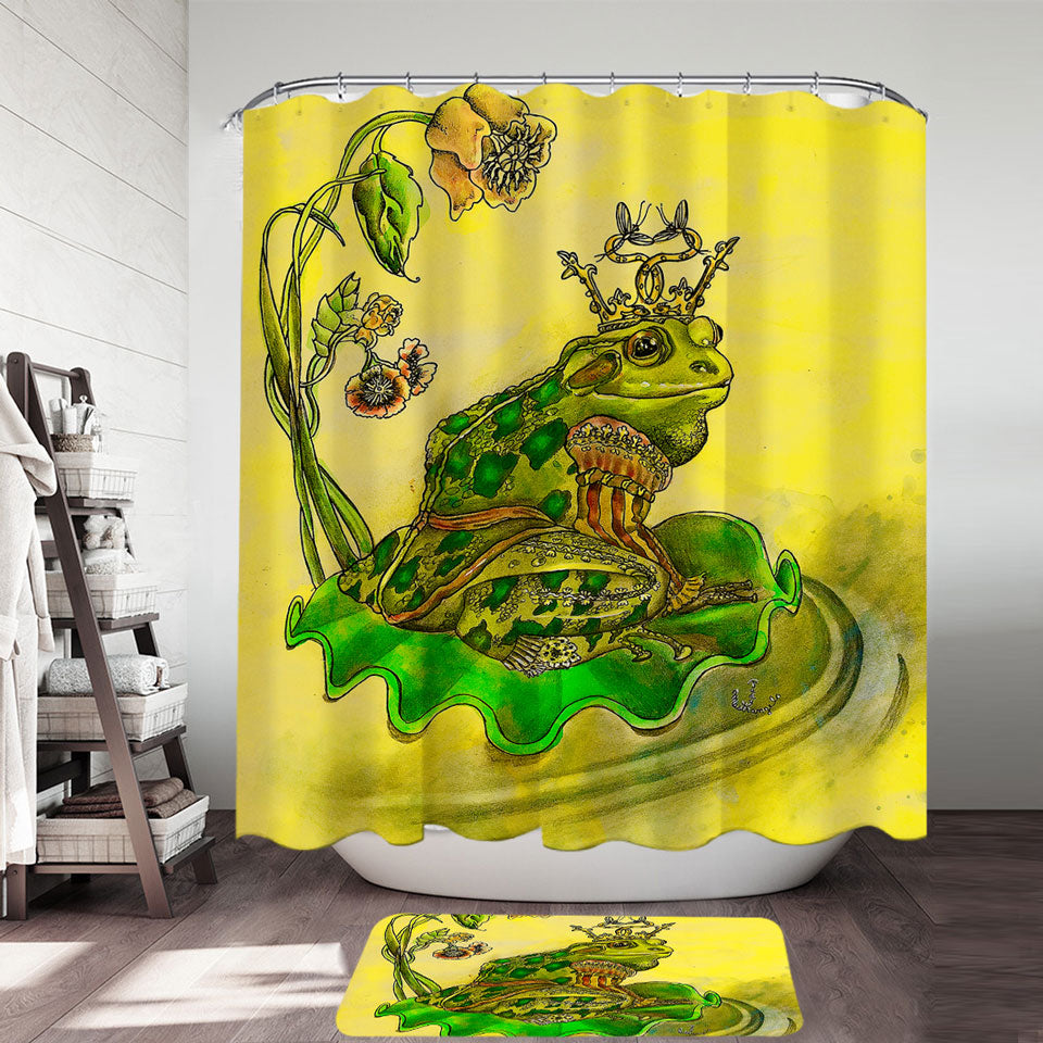 Fairy Tales Art Frog Prince Shower Curtain – Handful of Prints