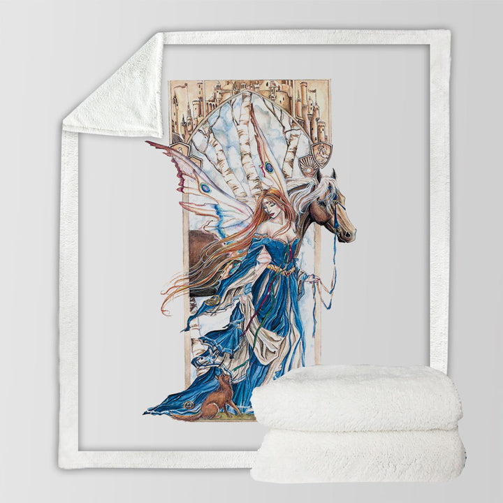 products/Fairytale-Throws-Art-Drawing-Serenity-Fairy-and-Horse