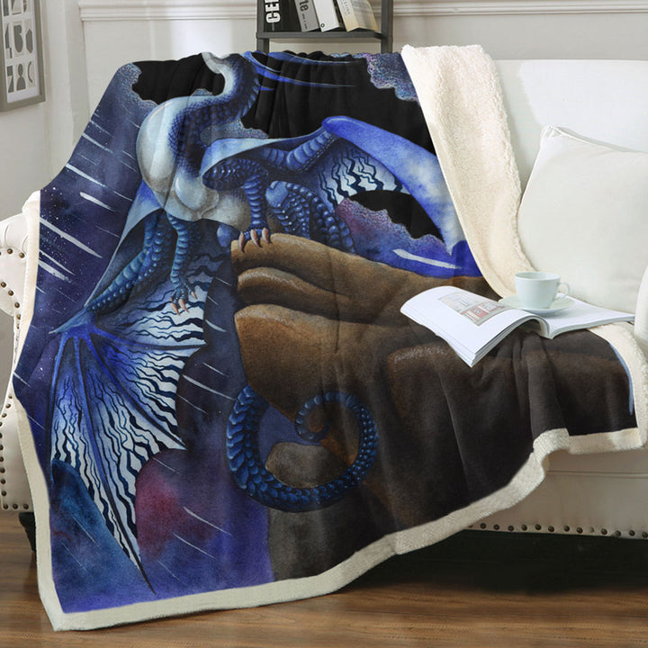 products/Falling-Stars-Blue-Purple-Dragon-Fleece-Blankets