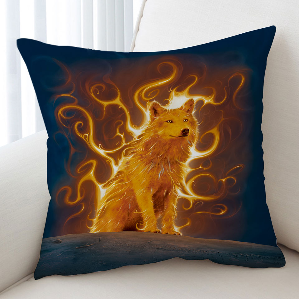 Fantasy Animal Art Phoenix Wolf Cushions Covers