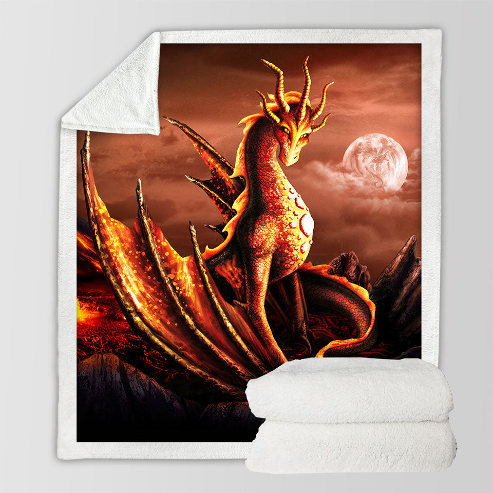 products/Fantasy-Art-Alessa-the-Volcano-Lava-Dragon-Fleece-Blankets