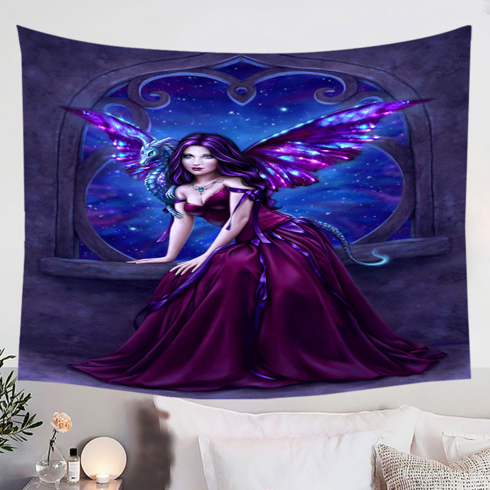 Fantasy-Art-Andromeda-the-Purple-Dragon-Fairy-Wall-Art-Prints