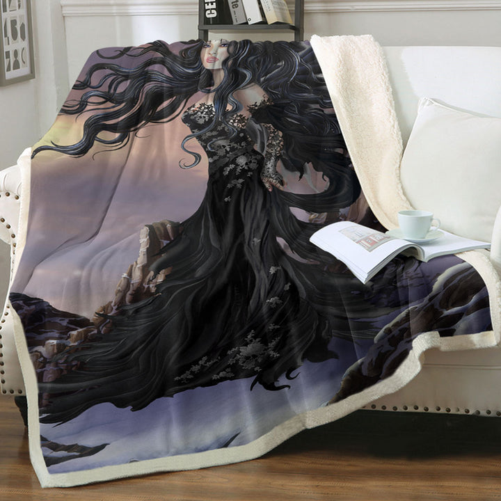 products/Fantasy-Art-Aria-the-Darkness-Angel-Blankets