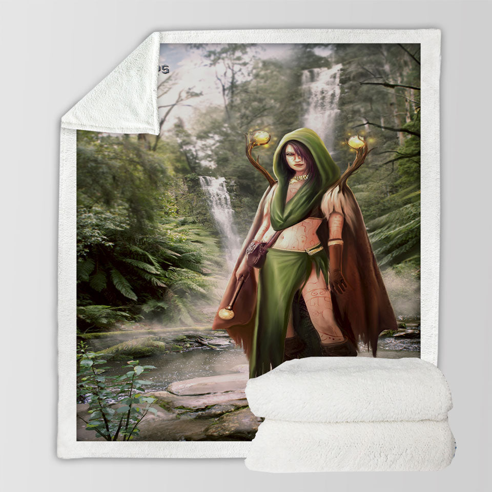 products/Fantasy-Art-Beautiful-Woman-Warrior-Sherpa-Blanket