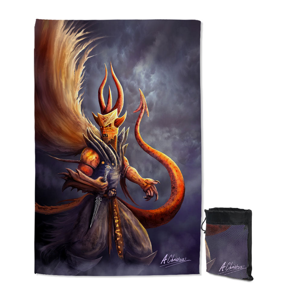Fantasy Art Berit of Abolition Scary Demon Cool Beach Towels