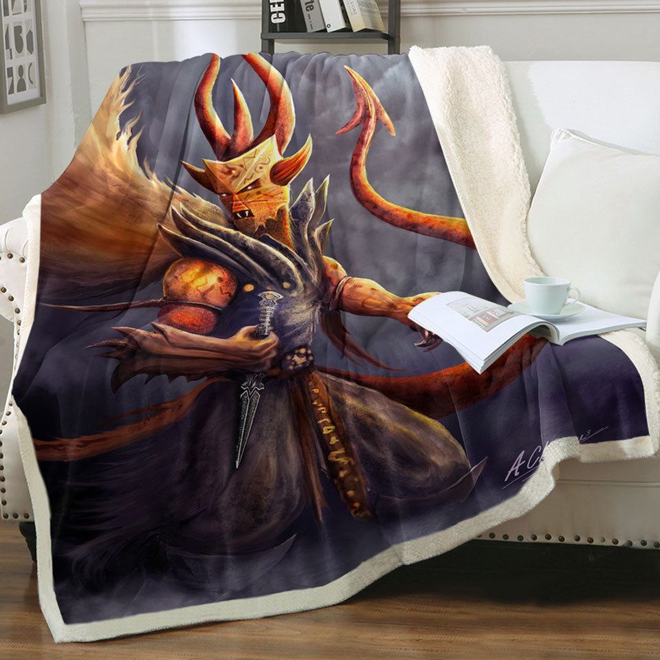 products/Fantasy-Art-Berit-of-Abolition-Scary-Demon-Decorative-Throws