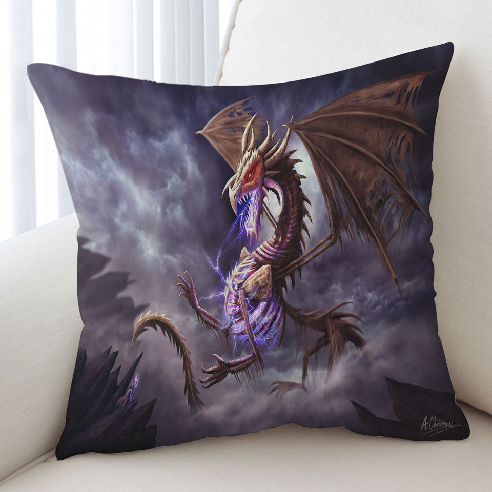 Fantasy Art Cool Bone Dragon Cushion Covers
